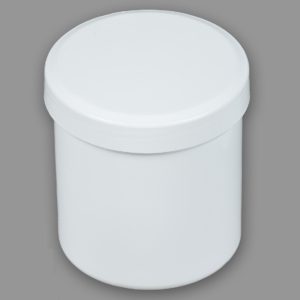 White Plastic Ice Cream Container, Capacity: 125 Ml